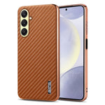 AZNS For Samsung Galaxy A56 5G Case Electroplating Carbon Fiber Texture PU + TPU Phone Cover