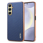 AZNS For Samsung Galaxy A56 5G Case Electroplating Carbon Fiber Texture PU + TPU Phone Cover