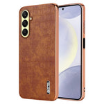 AZNS For Samsung Galaxy A56 5G Case Electroplating Crocodile Texture PU + TPU Phone Cover