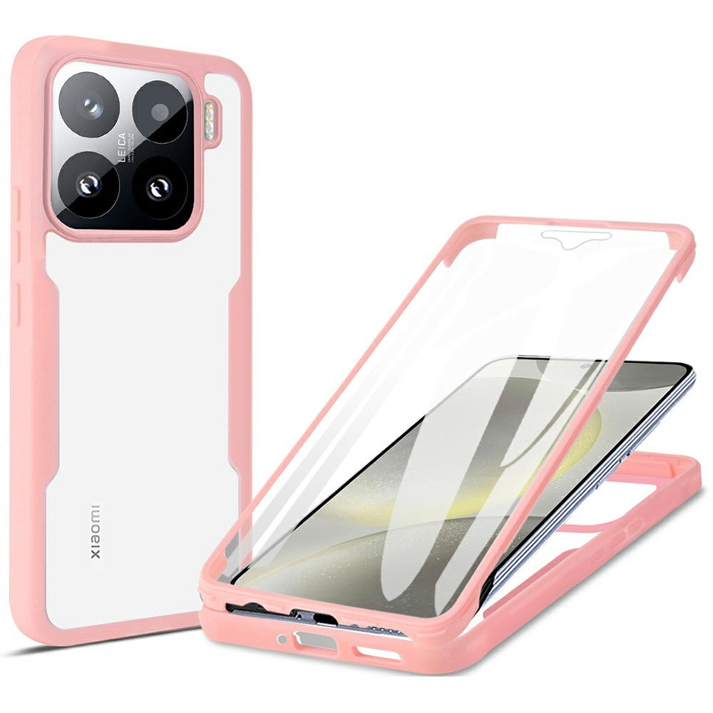 for Xiaomi 15 Case Acrylic + TPU Clear Phone Cover with PET Screen Film
