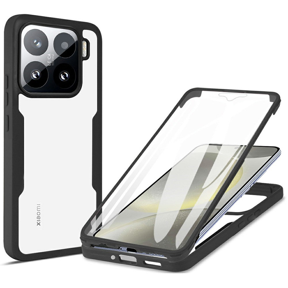 for Xiaomi 15 Case Acrylic + TPU Clear Phone Cover with PET Screen Film