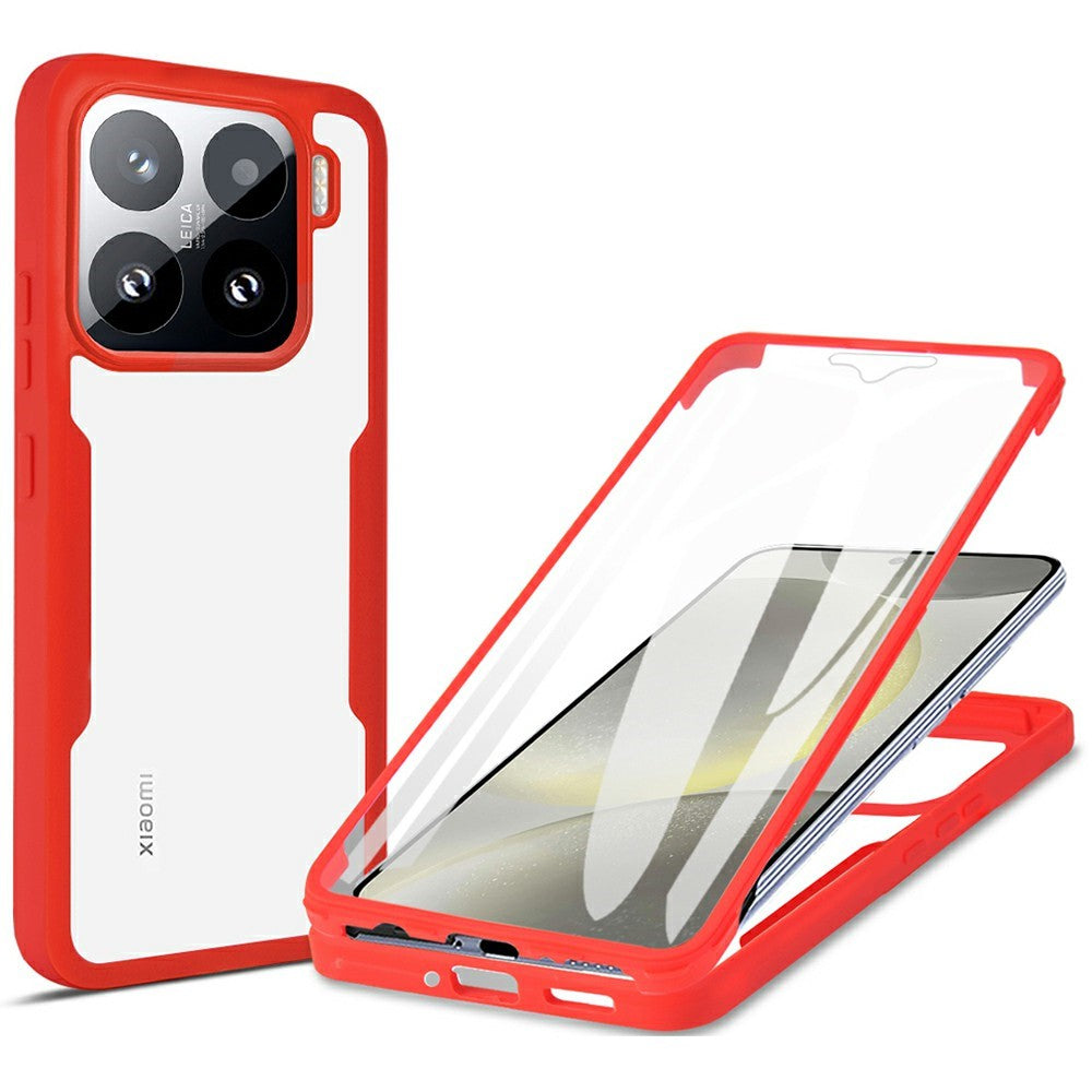 for Xiaomi 15 Case Acrylic + TPU Clear Phone Cover with PET Screen Film