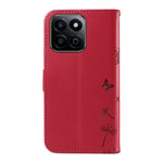Leather Case for Honor Play 60 Plus 5G / 200 Smart 5G / Play 9T / X7c 4G Wallet Phone Cover Dandelion Imprint