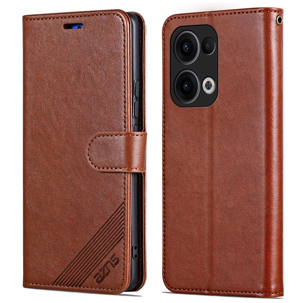 AZNS For Oppo Reno13 5G (Global) Case Anti-Scratch PU Leather Stand Wallet Phone Cover