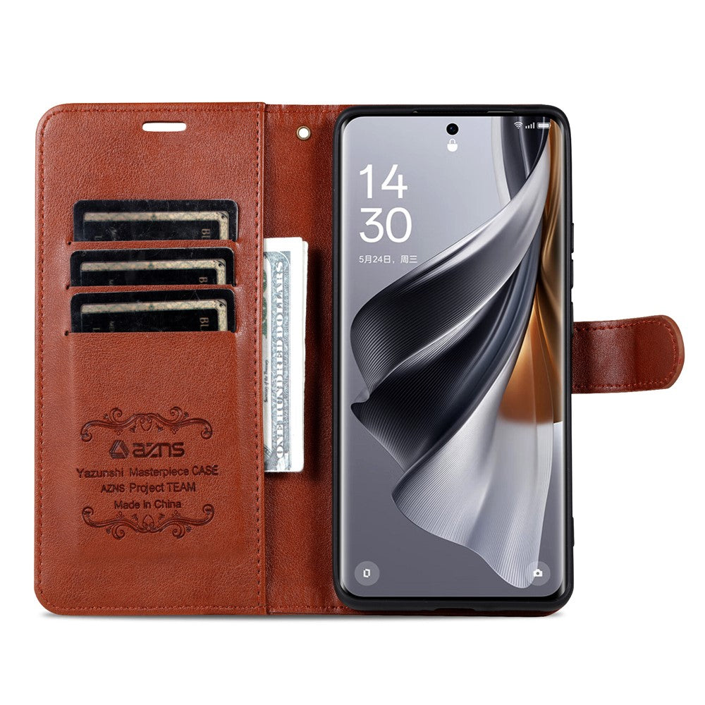 AZNS For Oppo Reno13 5G (Global) Case Anti-Scratch PU Leather Stand Wallet Phone Cover