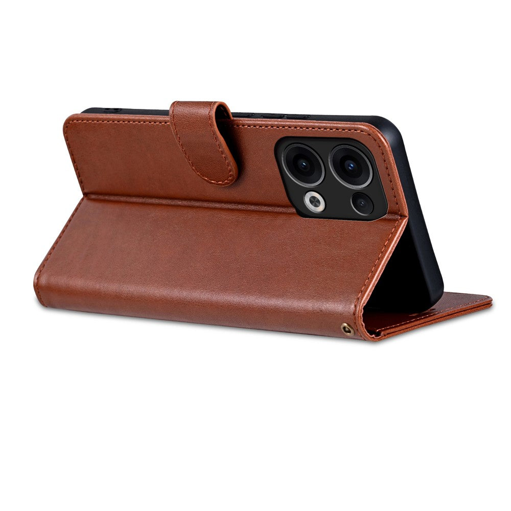 AZNS For Oppo Reno13 5G (Global) Case Anti-Scratch PU Leather Stand Wallet Phone Cover