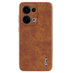 AZNS For Oppo Reno13 5G (Global) Case Electroplating Crocodile Texture PU + TPU Phone Cover