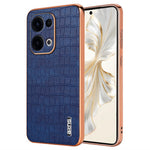 AZNS For Oppo Reno13 5G (Global) Case Electroplating Crocodile Texture PU + TPU Phone Cover