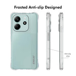 ENKAY HAT PRINCE För Xiaomi Redmi Note 14 4G (163.25mm) Genomskinligt mobilskal Stötsäkert Halkfritt TPU-Skal