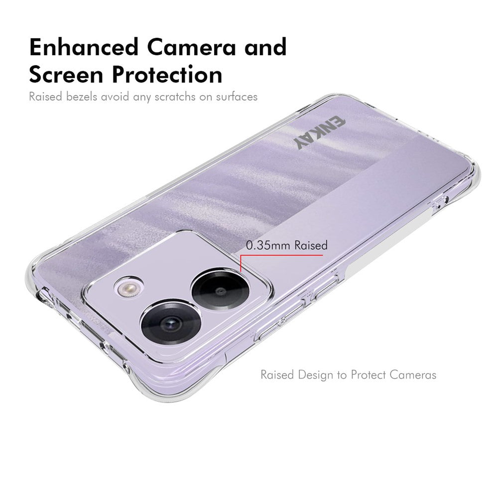 ENKAY HAT PRINCE For Xiaomi Poco M7 Pro 5G Clear Phone Case   Shockproof Anti-slip TPU Cover