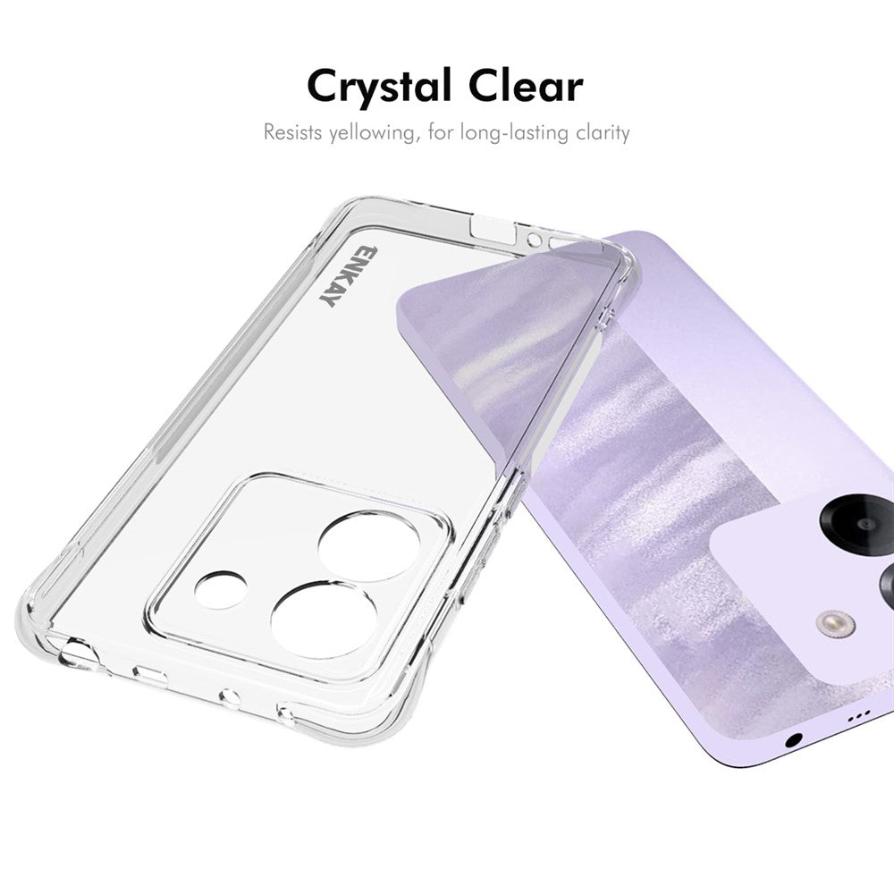 ENKAY HAT PRINCE For Xiaomi Poco M7 Pro 5G Clear Phone Case   Shockproof Anti-slip TPU Cover