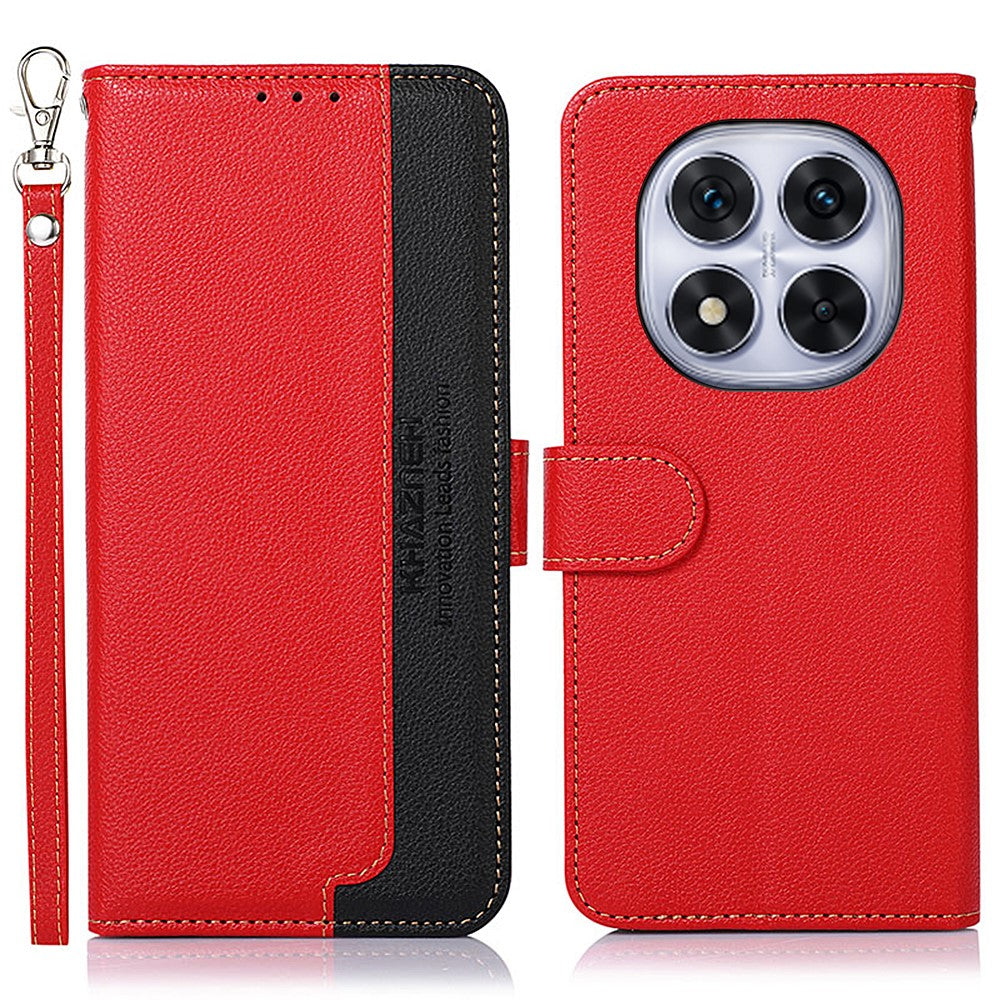 KHAZNEH For Xiaomi Redmi Note 14 Pro 5G / Poco X7 5G Case RFID Blocking Wallet PU Leather Phone Cover