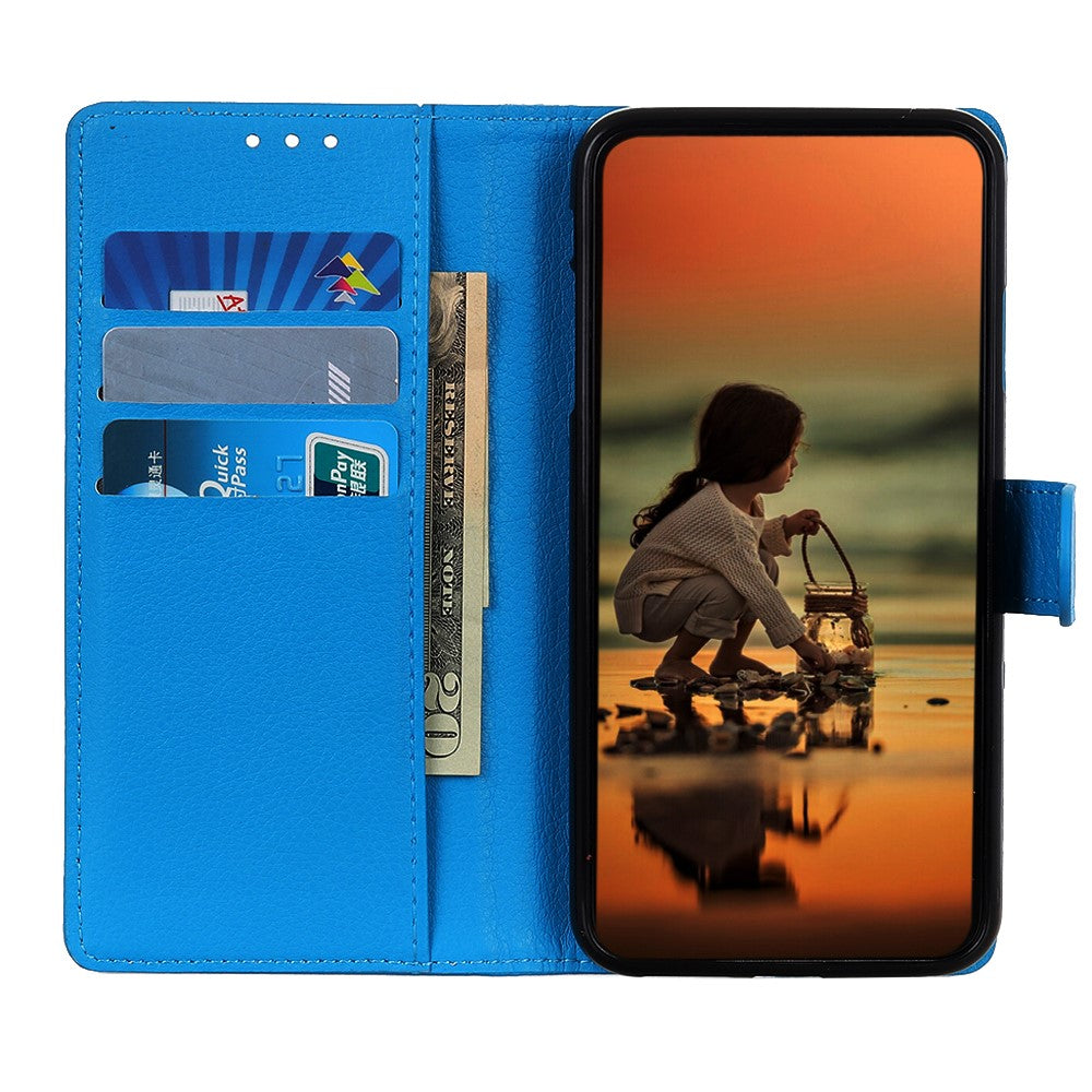 Wallet Case for Xiaomi Redmi Note 14 Pro 5G / Poco X7 5G PU Leather Phone Cover Litchi Texture