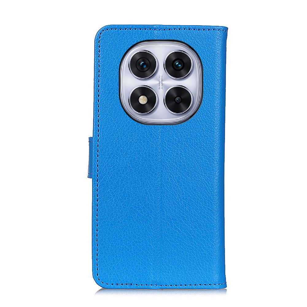 Plånboksfodral för Xiaomi Redmi Note 14 Pro 5G / Poco X7 5G PU-lädermobilskal Litchitextur