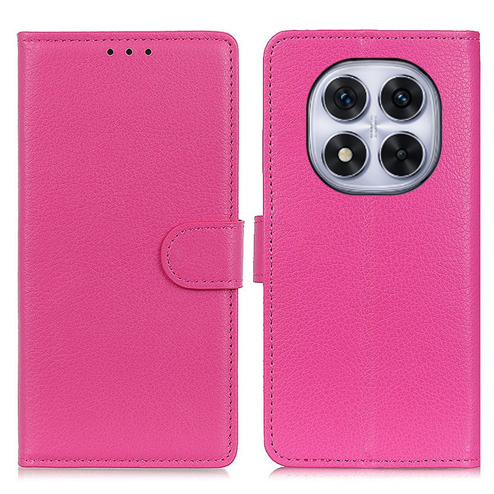 Plånboksfodral för Xiaomi Redmi Note 14 Pro 5G / Poco X7 5G PU-lädermobilskal Litchitextur