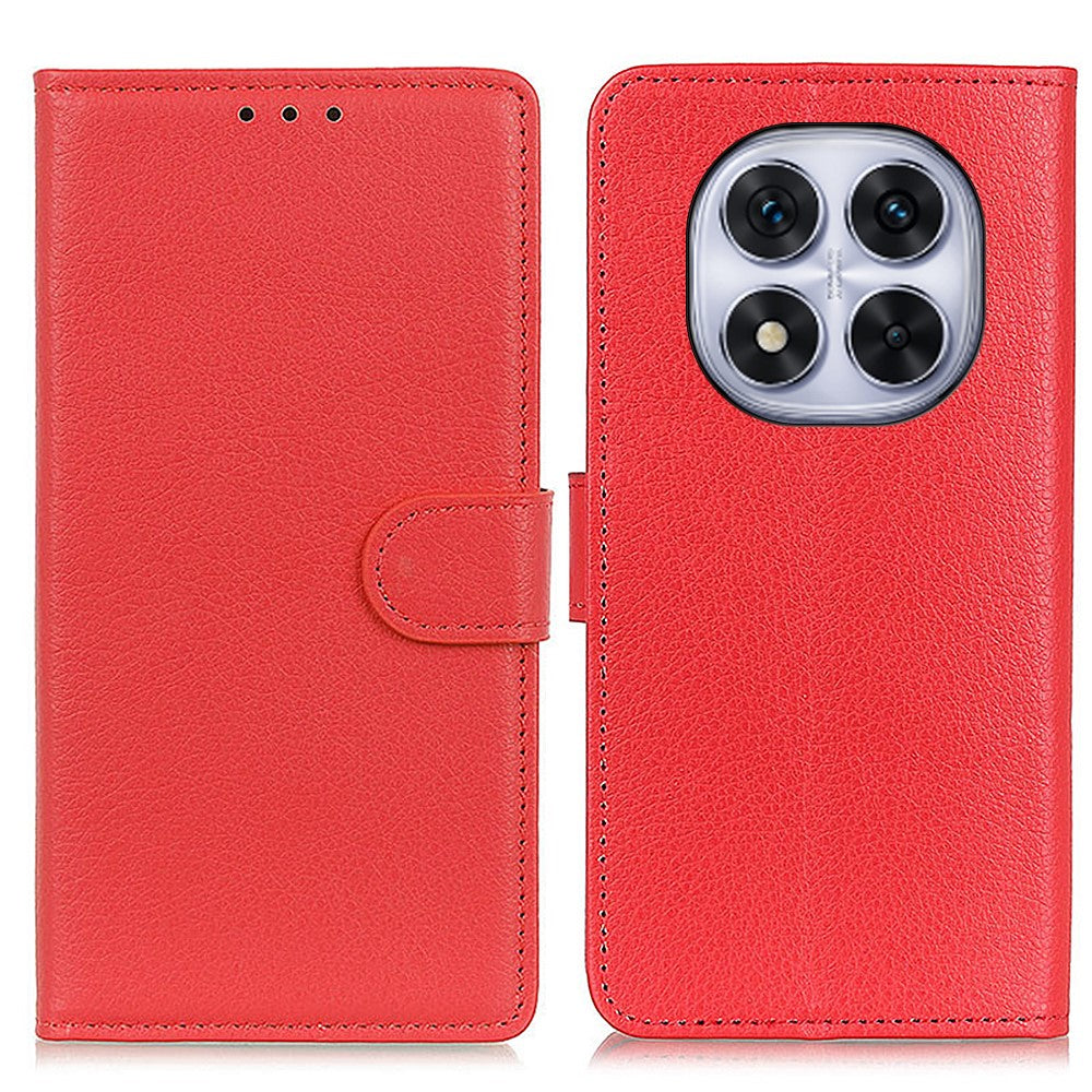 Wallet Case for Xiaomi Redmi Note 14 Pro 5G / Poco X7 5G PU Leather Phone Cover Litchi Texture