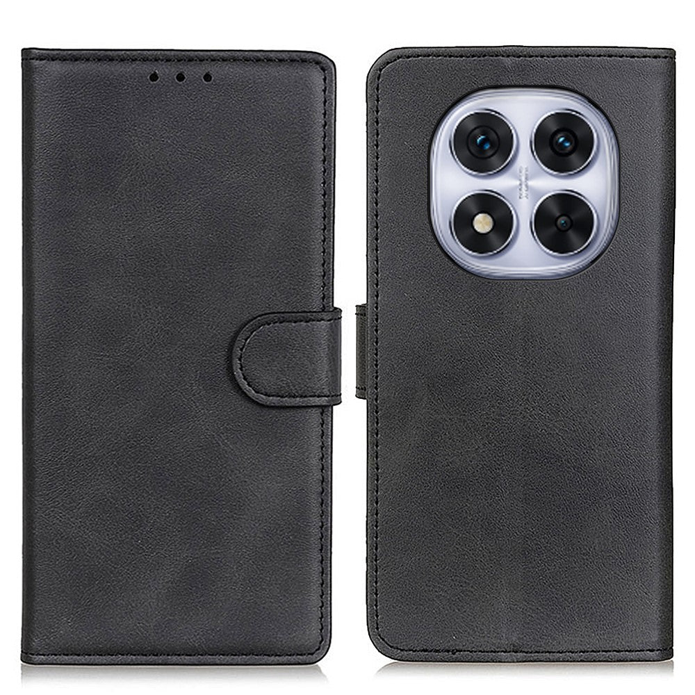 For Xiaomi Redmi Note 14 Pro 5G / Poco X7 5G Wallet Case Cowhide Texture Leather Stand Phone Cover