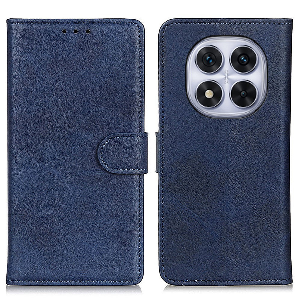 For Xiaomi Redmi Note 14 Pro 5G / Poco X7 5G Wallet Case Cowhide Texture Leather Stand Phone Cover