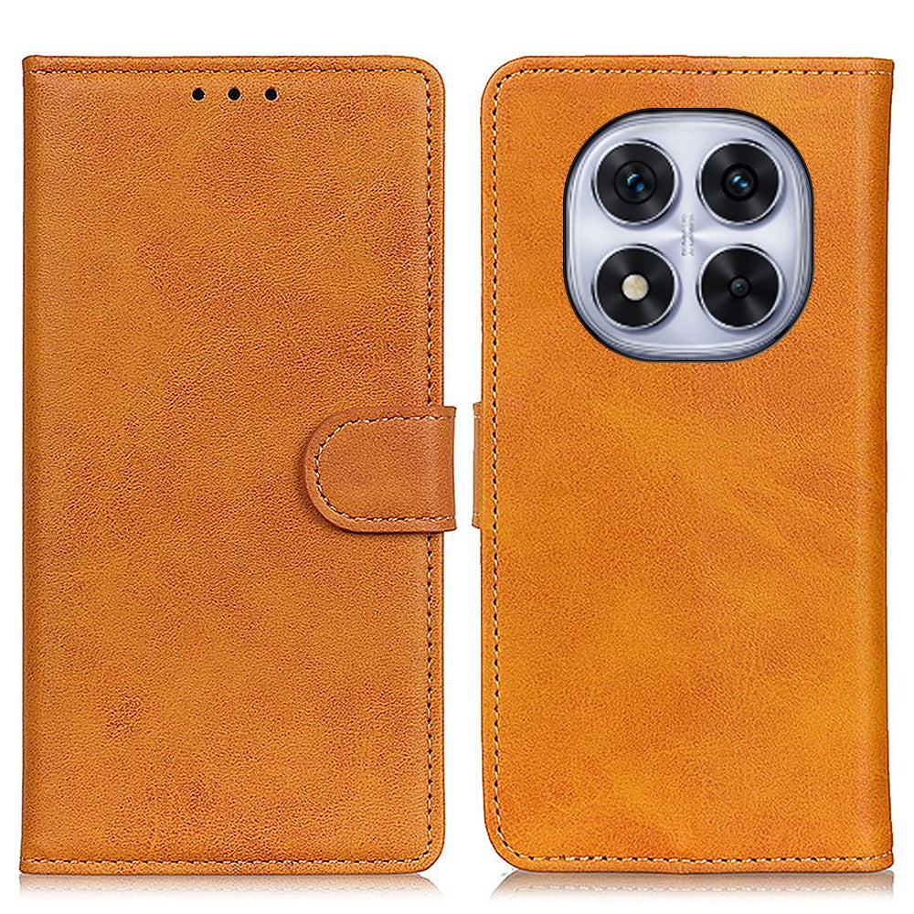For Xiaomi Redmi Note 14 Pro 5G / Poco X7 5G Wallet Case Cowhide Texture Leather Stand Phone Cover