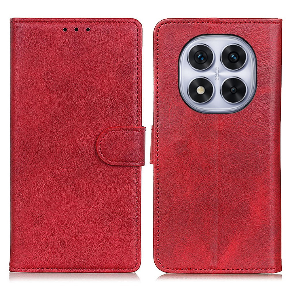 For Xiaomi Redmi Note 14 Pro 5G / Poco X7 5G Wallet Case Cowhide Texture Leather Stand Phone Cover