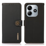 KHAZNEH Wallet Case for Xiaomi Redmi Note 14 5G Genuine Cow Leather Phone Cover