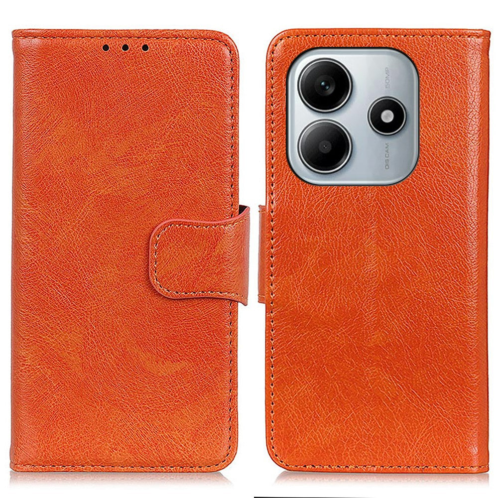 For Xiaomi Redmi Note 14 5G Case Nappa Texture Split Leather Wallet Phone Cover