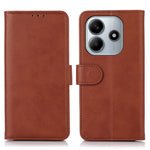 For Xiaomi Redmi Note 14 5G Case Cowhide Texture Leather Wallet Phone Cover with Stand