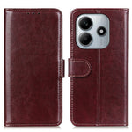For Xiaomi Redmi Note 14 5G Case Crazy Horse Texture PU Leather Phone Stand Cover