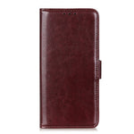 For Xiaomi Redmi Note 14 5G Case Crazy Horse Texture PU Leather Phone Stand Cover