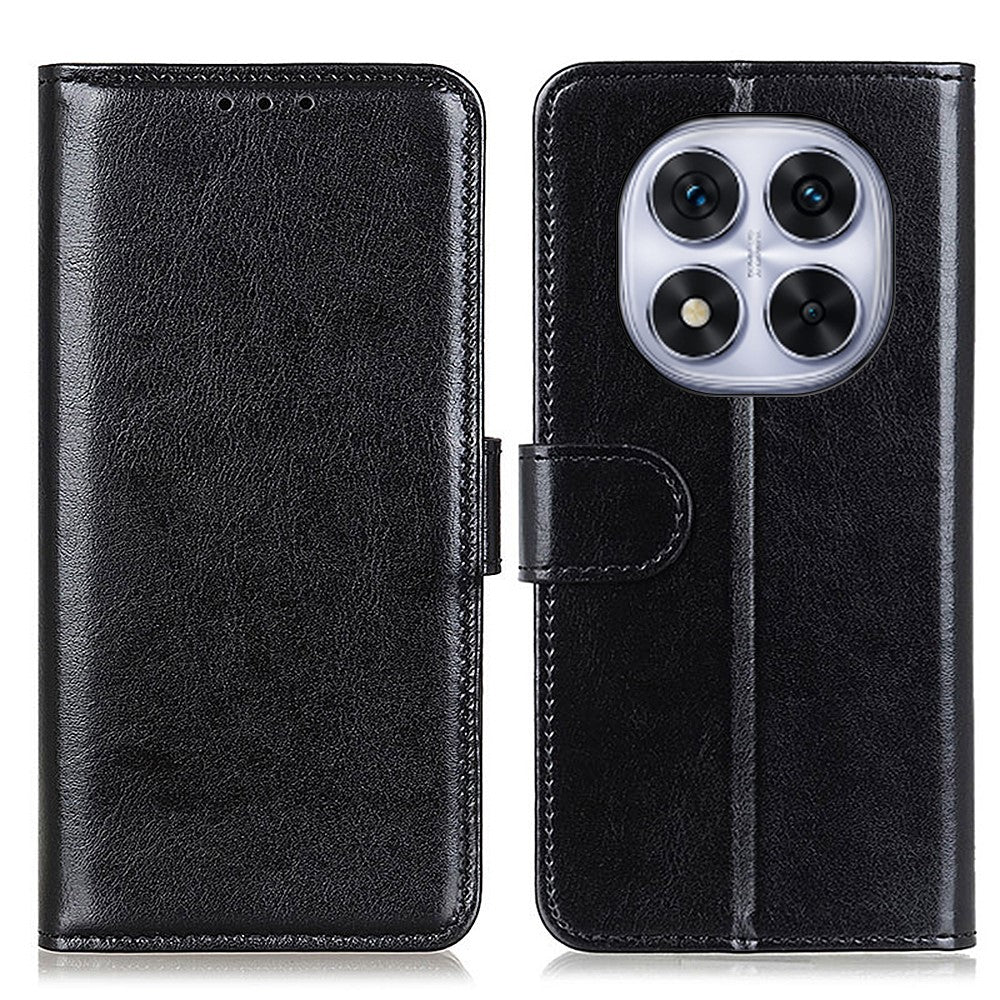 For Xiaomi Redmi Note 14 Pro 4G Case Crazy Horse Texture PU Leather Phone Stand Cover