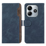 ABEEL For Xiaomi Redmi Note 14 5G Case Color Splicing Leather Flip Phone Cover RFID Blocking