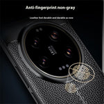 For Xiaomi 15 Ultra Case Litchi Texture TPU Flexible Phone Cover, Black