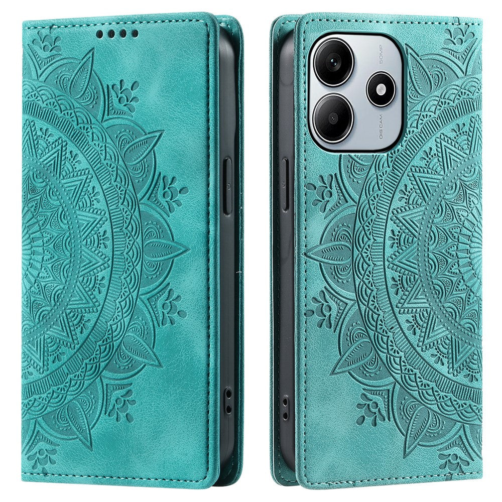 Leather Cover for Xiaomi Redmi Note 14 4G (163.25mm) Phone Case Pattern Imprinted