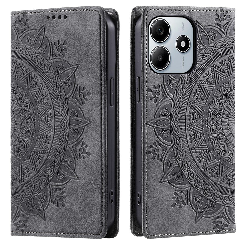 Leather Cover for Xiaomi Redmi Note 14 4G (163.25mm) Phone Case Pattern Imprinted
