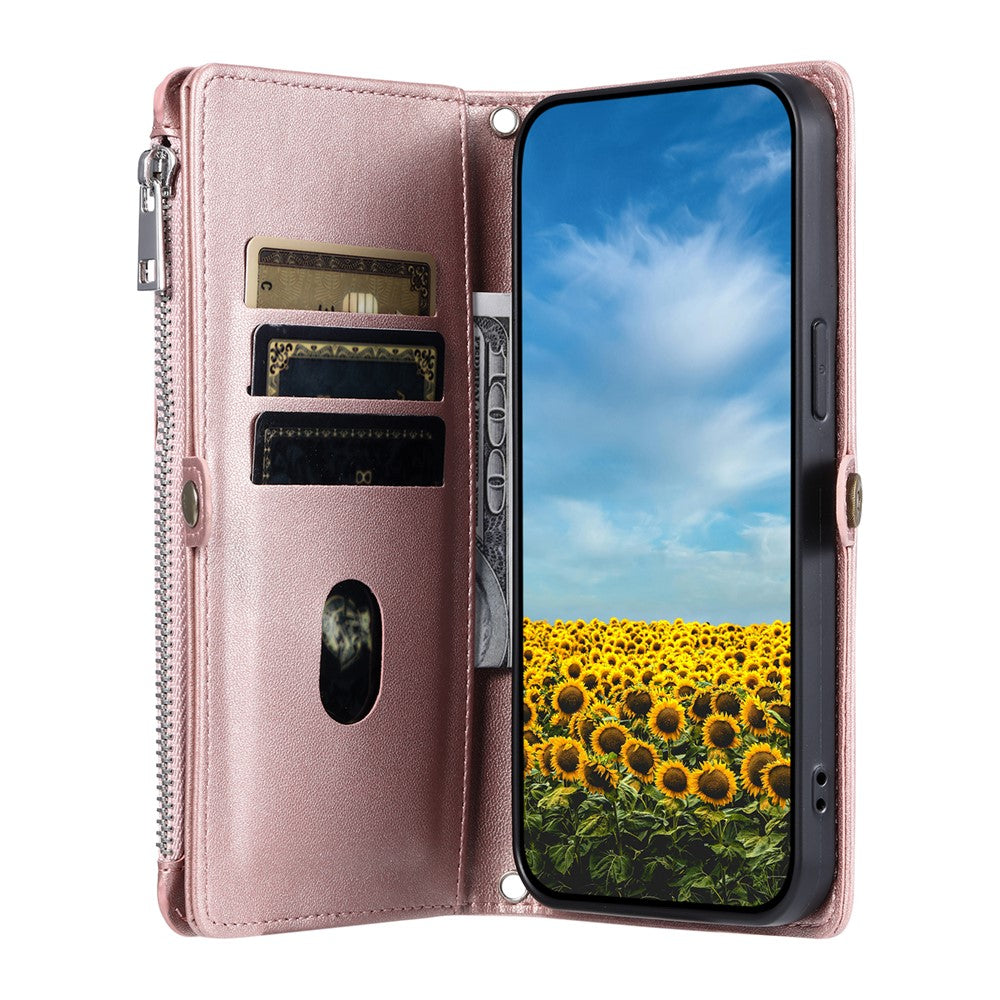 For Xiaomi Redmi Note 14 4G (163.25mm) Leather Case TPU+PU Wallet Phone Cover with Strap