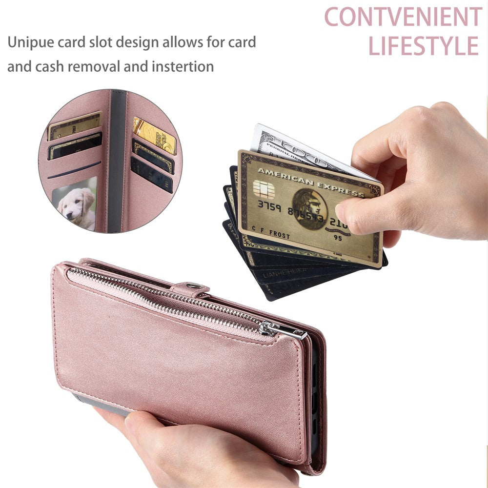 For Xiaomi Redmi Note 14 4G (163.25mm) Leather Case TPU+PU Wallet Phone Cover with Strap