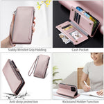 For Xiaomi Redmi Note 14 4G (163.25mm) Leather Case TPU+PU Wallet Phone Cover with Strap