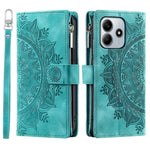 For Xiaomi Redmi Note 14 4G (163.25mm) Wallet Case PU Leather Phone Cover Mandala Flower Pattern