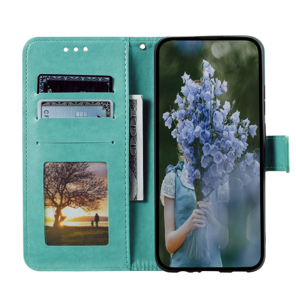 For Xiaomi Redmi Note 14 4G (163.25mm) Stand Case Imprinted Totem PU Leather Wallet Phone Cover