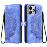 For Xiaomi Redmi Note 14 4G (163.25mm) Wallet Case Leather Phone Cover Skin Feel Totem Imprinted