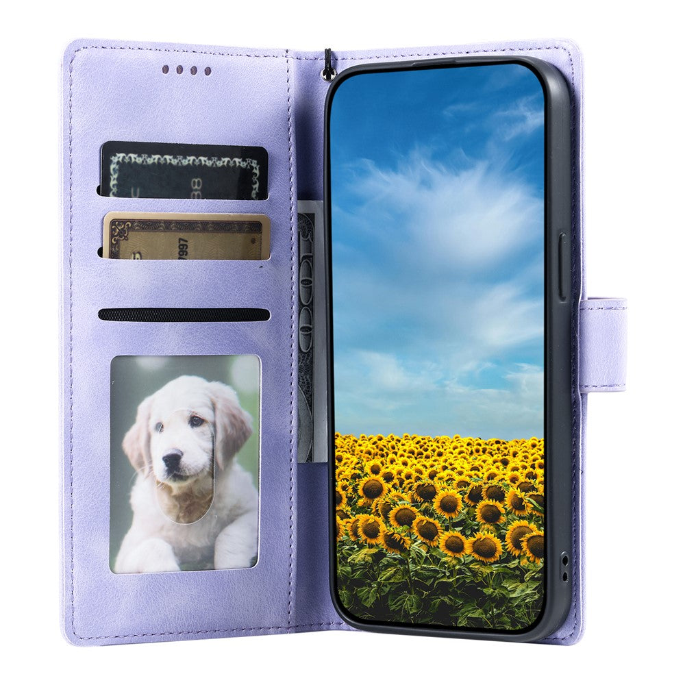 For Xiaomi Redmi Note 14 4G (163.25mm) Case Imprinted Totem Skin Feel Wallet Leather Phone Cover