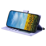 For Xiaomi Redmi Note 14 4G (163.25mm) Case Imprinted Totem Skin Feel Wallet Leather Phone Cover