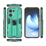 For Oppo Reno13 5G (Global) Case PC + TPU Shockproof Phone Cover with Kickstand