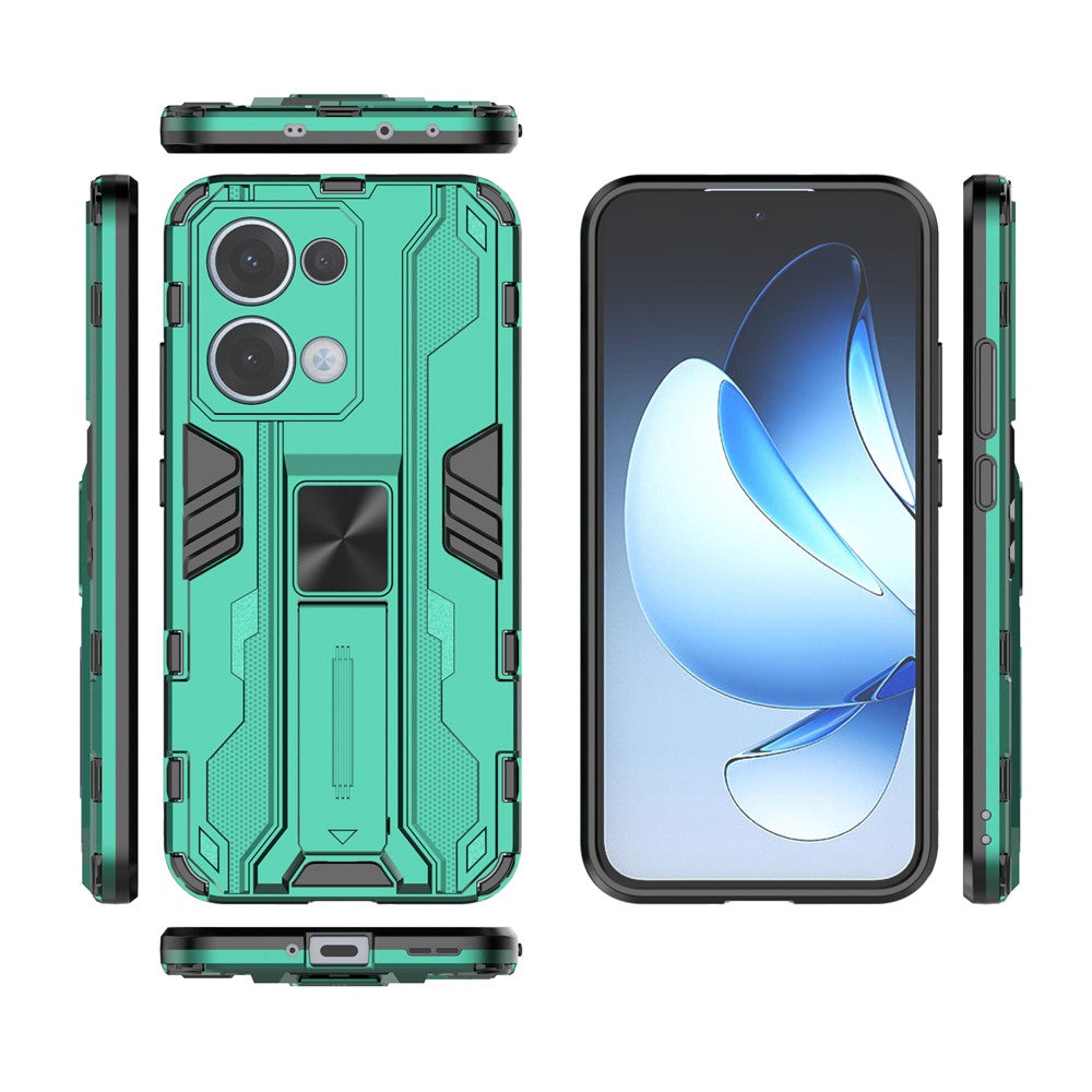 For Oppo Reno13 5G (Global) Case PC + TPU Shockproof Phone Cover with Kickstand