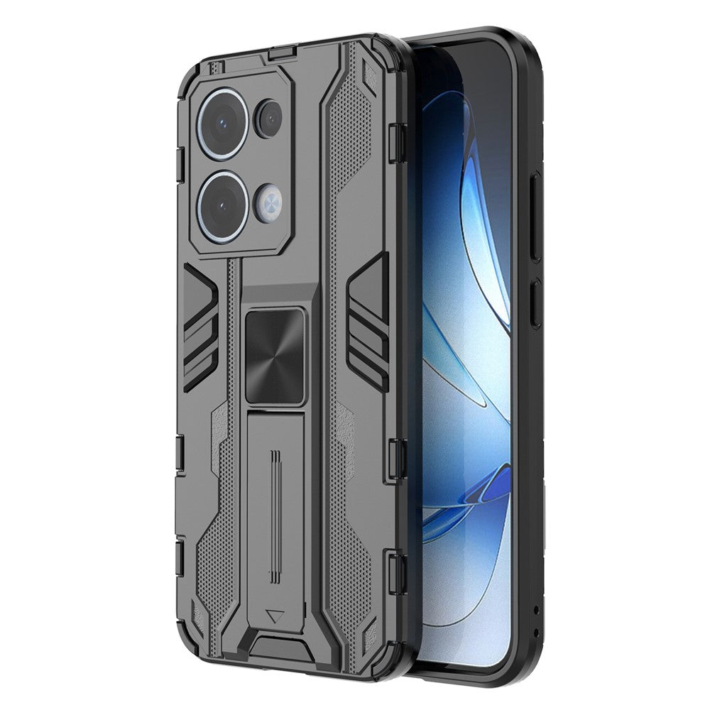 For Oppo Reno13 5G (Global) Case PC + TPU Shockproof Phone Cover with Kickstand