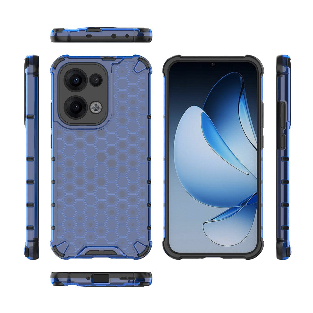 For Oppo Reno13 5G (Global) Case PC + TPU Phone Cover Honeycomb Shape