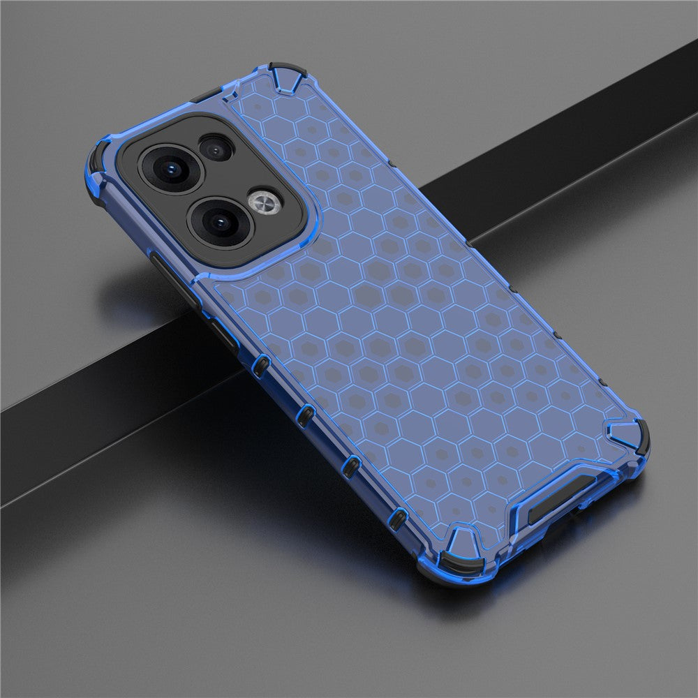 For Oppo Reno13 5G (Global) Case PC + TPU Phone Cover Honeycomb Shape