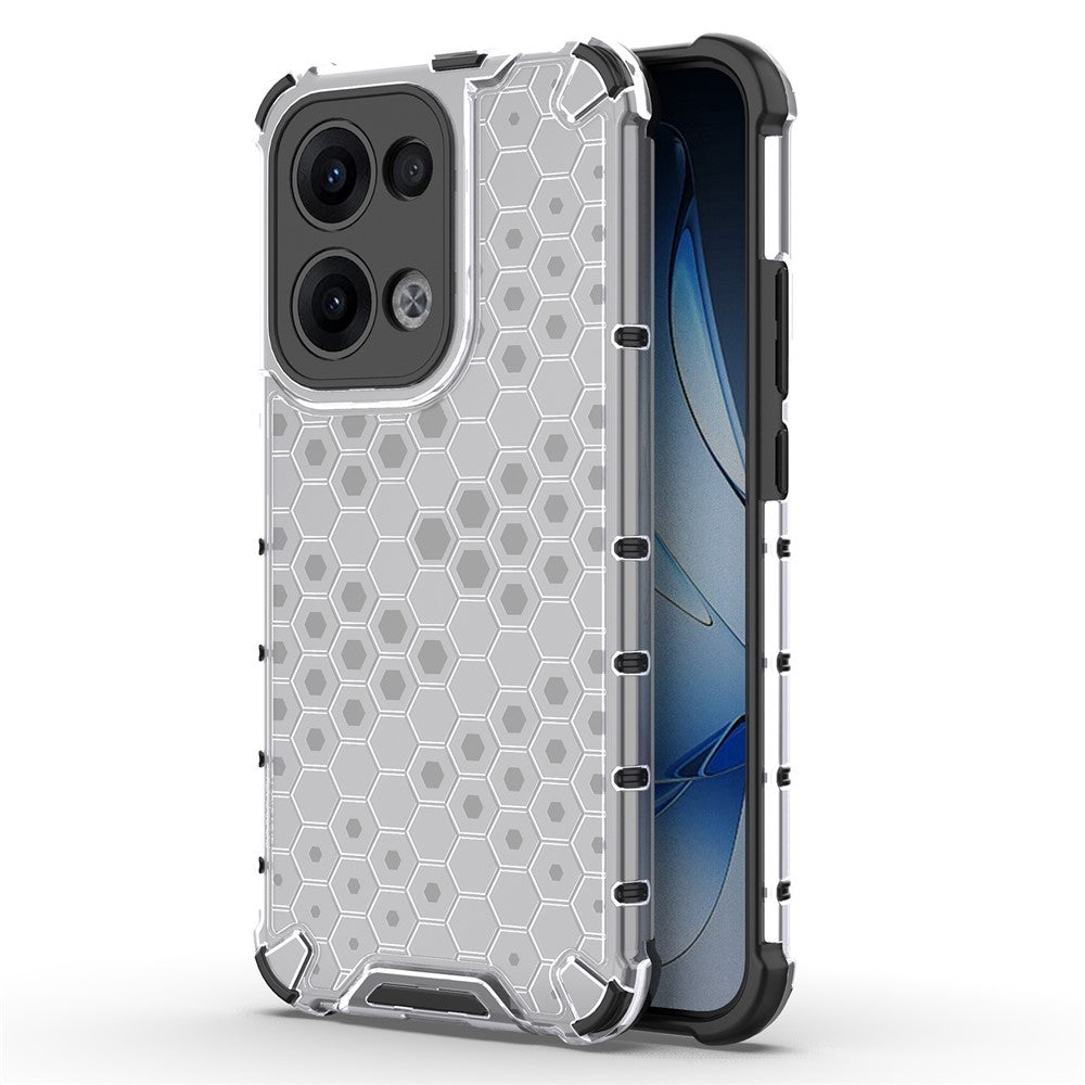 For Oppo Reno13 5G (Global) Case PC + TPU Phone Cover Honeycomb Shape