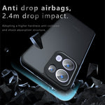 For Oppo Reno13 5G (Global) Case Skin-Touch TPU + PC Matte Phone Back Cover, Transparent Black