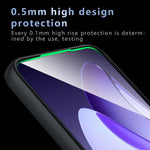 For Oppo Reno13 5G (Global) Case Skin-Touch TPU + PC Matte Phone Back Cover, Transparent Black